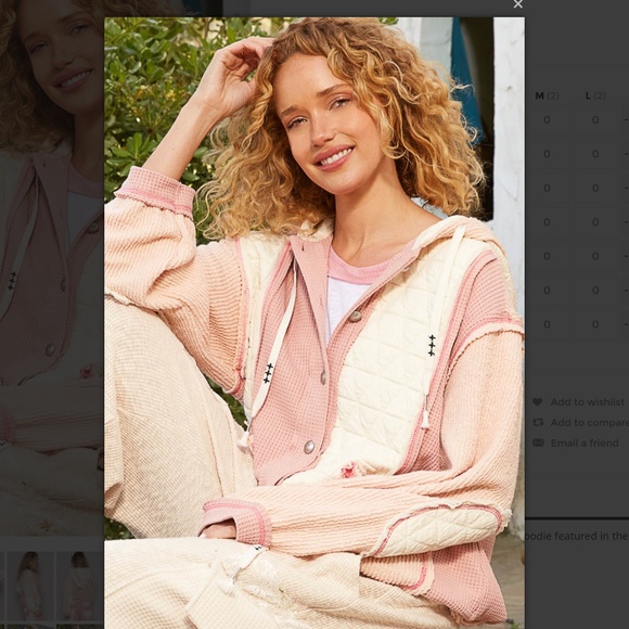 POL “ Chicago “ POL Quilted Thermal Jacket with Waist String and Hood 74 - Picture 6 of 8